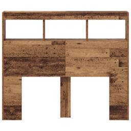 Berkfield Home Headboard Old Wood Solid Reclaimed Wood 120 x 17 x 102 cm in Brown - thumbnail 6