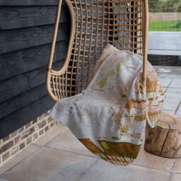 Benjamin Tate Design Chimney Tops Brown Blanket in Natural - Size: 120 cm x 150 cm - thumbnail 4