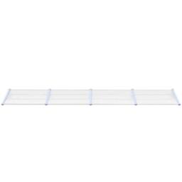 Berkfield Home Door Canopy Grey & Transparent 396x90 cm Polycarbonate in Clear - thumbnail 3