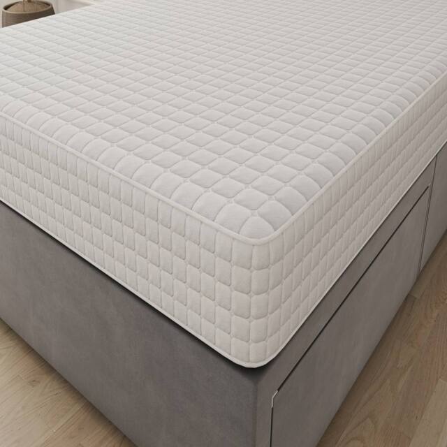 Sloomy Essentials White Cube Bonnell Hybrid Quilted Spring Mattress 24cm - Size: Single - image 1
