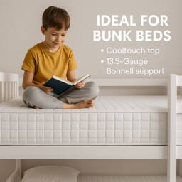 Sloomy Essentials White Cube Bonnell Hybrid Quilted Spring Mattress 24cm - Size: Single - thumbnail 5