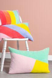 Furn Morella Abstract Geometric Velvet Cushion - Size: 40 cm x 60 cm - thumbnail 4