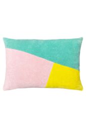 Furn Morella Abstract Geometric Velvet Cushion - Size: 40 cm x 60 cm - thumbnail 1
