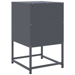 Berkfield Home Durable Bedside Cabinet Anthracite 36x39x60.5 cm Steel in Dark Grey - thumbnail 8