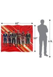 Warner Brothers Shazam Fury Of The Gods Officially Licensed Silky Touch Super Soft Throw Blanket 152 x 127 cm in White - thumbnail 5