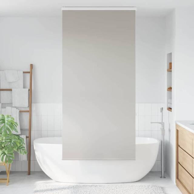 Berkfield Home Shower Roller Blind with Cassette 110x240 cm Fabric Width 106 cm in Grey - image 1