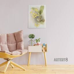 "Artery8 Frederick Sander Turtle Shell Orchid Flowers Canvas Wall Art Print - Size: W12"" x H16""" - thumbnail 3