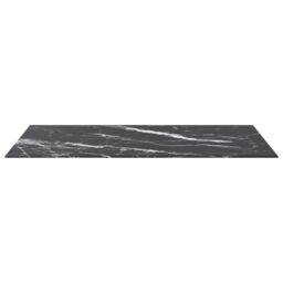 Berkfield Home Table Top Black 100x62 cm 8mm Tempered Glass with Marble Design - thumbnail 3