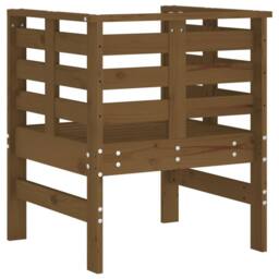 Berkfield Home Garden Chairs 2 pcs Honey Brown 61.5x53x71 cm Solid Wood Pine - thumbnail 7