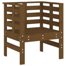 Berkfield Home Garden Chairs 2 pcs Honey Brown 61.5x53x71 cm Solid Wood Pine - thumbnail 4