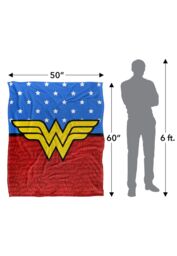 Wonder Woman Red & Blue Silky Touch Super Soft Throw Blanket 152 X 127 cm in White - thumbnail 5