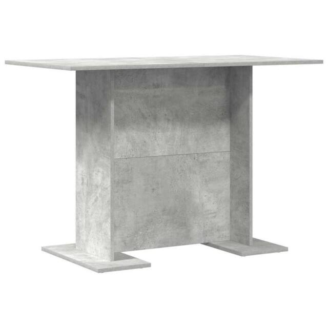 Berkfield Home Dining Table Concrete Grey 110x60x75 cm Engineered Wood - Size: 110 x 60 x 75 cm - image 1