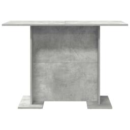 Berkfield Home Dining Table Concrete Grey 110x60x75 cm Engineered Wood - Size: 110 x 60 x 75 cm - thumbnail 5