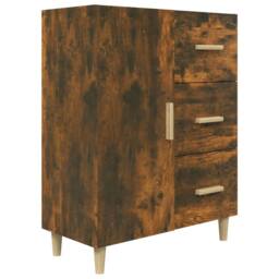 Berkfield Home Sideboard Smoked Oak 69.5x34x90 cm Engineered Wood in Brown - thumbnail 3