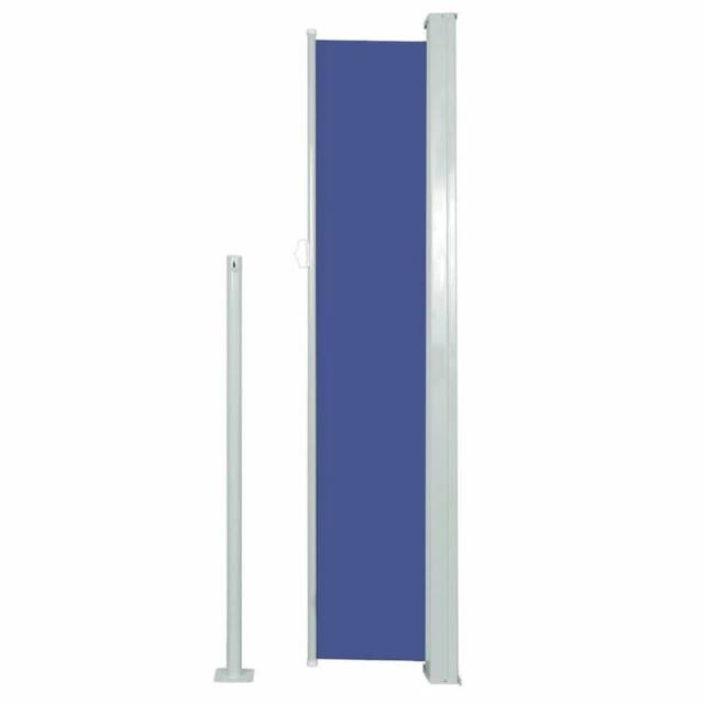 Berkfield Home Patio Retractable Side Awning 120x500 cm Blue - image 1