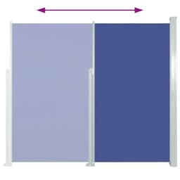Berkfield Home Patio Retractable Side Awning 120x500 cm Blue - thumbnail 6
