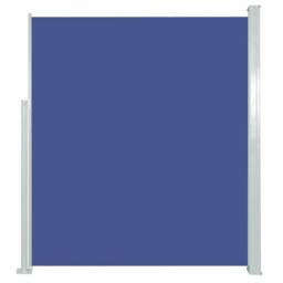Berkfield Home Patio Retractable Side Awning 120x500 cm Blue - thumbnail 3