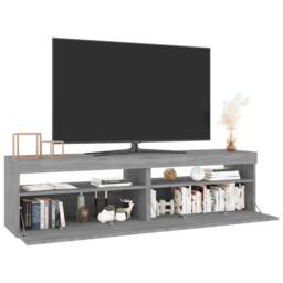 Berkfield Home TV Cabinet with LED Lights 2 pcs Grey Sonoma 75x35x40 cm - Size: 75 x 35 x 40 cm - thumbnail 6