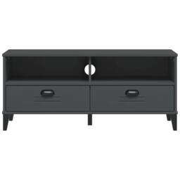 Berkfield Home TV Cabinet VIKEN Anthracite Grey Engineered Wood in Dark Grey - thumbnail 6
