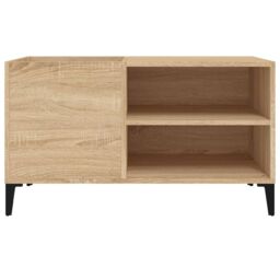 Berkfield Home Record Cabinet Sonoma Oak 84.5x38x48 cm Engineered Wood in Brown - thumbnail 5