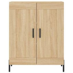 Berkfield Home Highboard Sonoma Oak 69.5x34x180 cm Engineered Wood in Light Tan - thumbnail 8