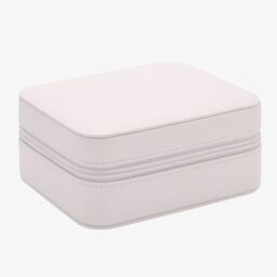 T.H.Baker Women's Sophia White Zipped Oblong Leather Jewellery Box SP3334 - thumbnail 2