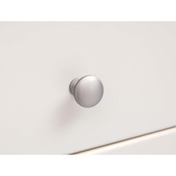Cabinet Bits Trevi 5 Drawer Chest of Drawers Chrome Knob in Off-White - thumbnail 5