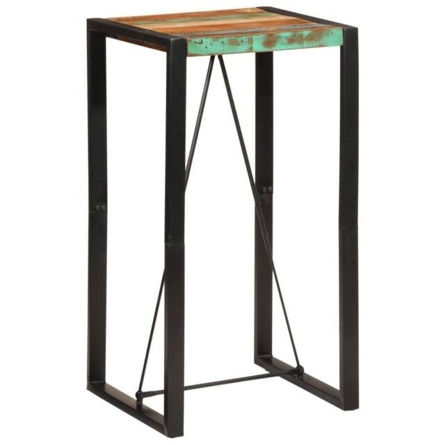 Berkfield Home Bar Table 60x55x110 cm Solid Wood Reclaimed - Size: 60 x 55 x 110 cm - image 1