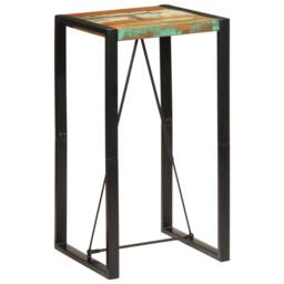 Berkfield Home Bar Table 60x55x110 cm Solid Wood Reclaimed - Size: 60 x 55 x 110 cm - thumbnail 9