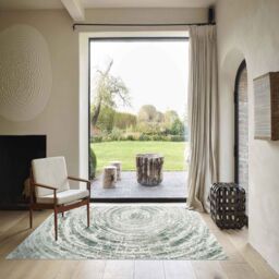 The Rug Shop UK Green Modern Abstract Easy to Clean Area Rug - Size: 200 cm x 290 cm - thumbnail 1