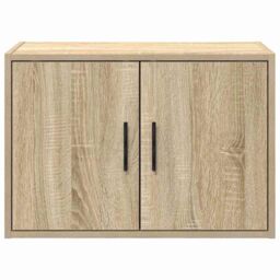 Berkfield Home Garage Wall Cabinets 2 pcs Sonoma Oak Engineered Wood in Brown - thumbnail 6