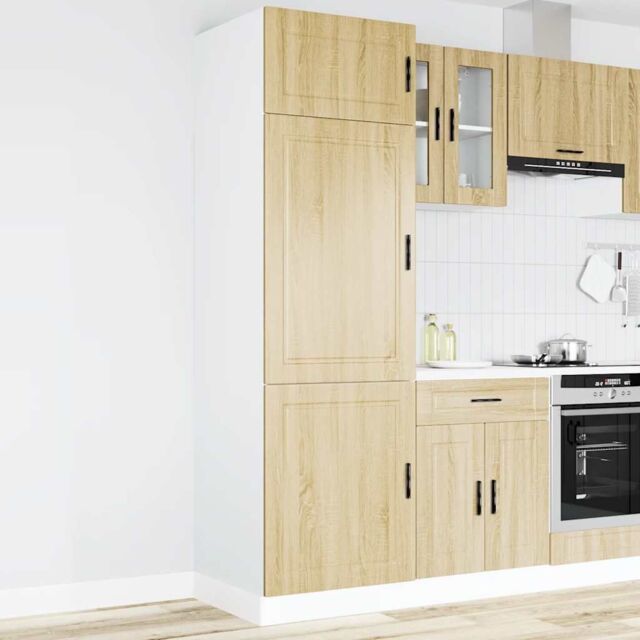 "Berkfield Home Kitchen Cupboard ""Porto"" Sonoma Oak Engineered Wood in Brown" - image 1