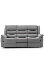 More4Homes Seattle 3 Seater Fabric Manual Recliner Sofa in Grey - thumbnail 4