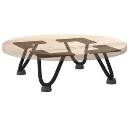 Berkfield Home Hairpin Table Legs 4 pcs Black 10 cm Solid Steel - thumbnail 8