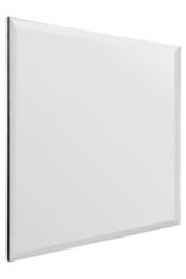 "MirrorOutlet All Glass Modern Bevelled Square Wall Mirror 24"" X 24"" (60x60CM) in Silver - Size: 1 Pack" - thumbnail 3
