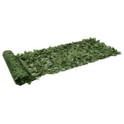 Berkfield Home Balcony Privacy Screen with Dark Green Leaves 600x75 cm - thumbnail 1