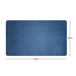 Nicoman Reversible Dual-Colour Blue/Green PVC Anti Slip Shower Mat Bath Mat - Rectangular 90x60 cm - thumbnail 3