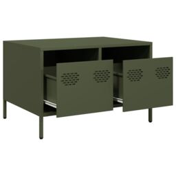Berkfield Home TV Cabinet Olive Green 68x50x43.5 cm Cold-rolled Steel - thumbnail 5
