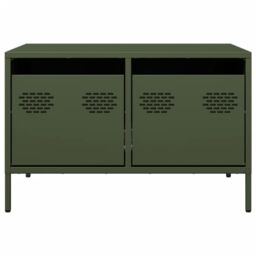 Berkfield Home TV Cabinet Olive Green 68x50x43.5 cm Cold-rolled Steel - thumbnail 6