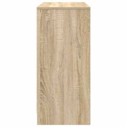 Berkfield Home Sideboard Sonoma Oak 85x34x76 cm Engineered Wood in Light Tan - Size: 85 x 34 x 76 cm - thumbnail 7