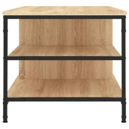 Berkfield Home Coffee Table Sonoma Oak 100x50x45 cm Engineered Wood in Brown - Size: 100 x 50 x 45 cm - thumbnail 5