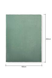 BHS Jumbo Microfleece Silt Green Throw - thumbnail 3