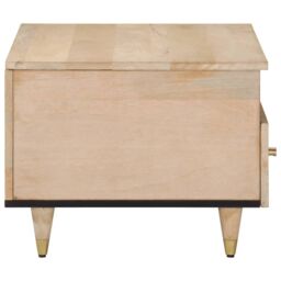 Berkfield Home Coffee Table 80x54x40 cm Solid Wood Mango in Brown - Size: 80 x 54 x 40 cm - thumbnail 4