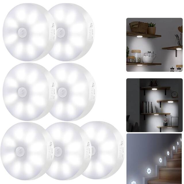 SPETLEK Sensor Light LED Motion PIR USB Portable Cabinet Stair Night Lamp in White - image 1