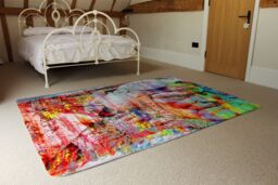 Benjamin Tate Design Battle Of Britain Head Rug in Natural - Size: Large - thumbnail 3