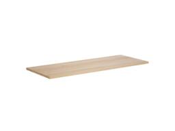 Vente-unique Bathroom Unit With Stone Countertop Basin & Mirror - Oak Veneer - 60 in Light Oak - thumbnail 9