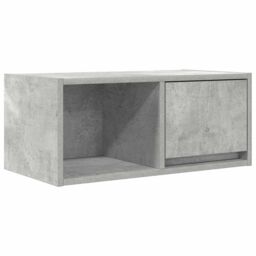Berkfield Home TV Cabinet Concrete Grey 60x31x25.5 cm Engineered Wood - thumbnail 2