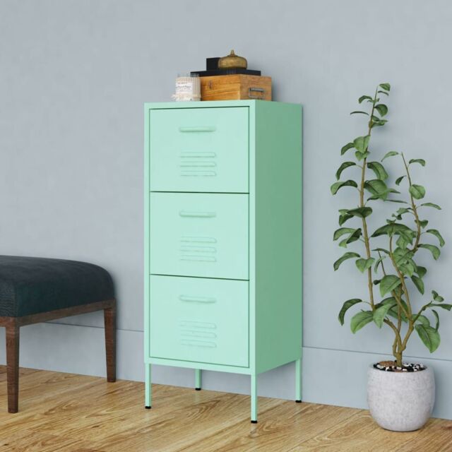 Berkfield Home Storage Cabinet Mint 42.5x35x101.5 cm Steel in Green - image 1