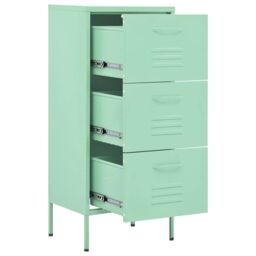 Berkfield Home Storage Cabinet Mint 42.5x35x101.5 cm Steel in Green - thumbnail 6