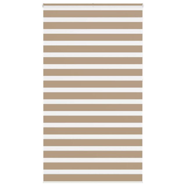 Berkfield Home Zebra Blind Sand Brown 120x230 cm Fabric Width 115.9 cm Polyester - image 1